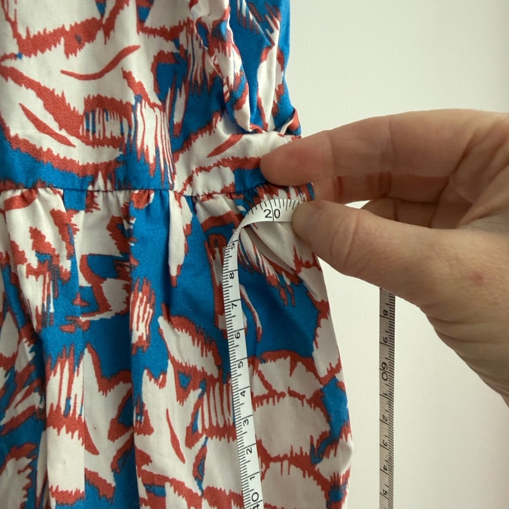 Maeve Blue Midi Dress with Pink Floral Print - Picture 10 of 12